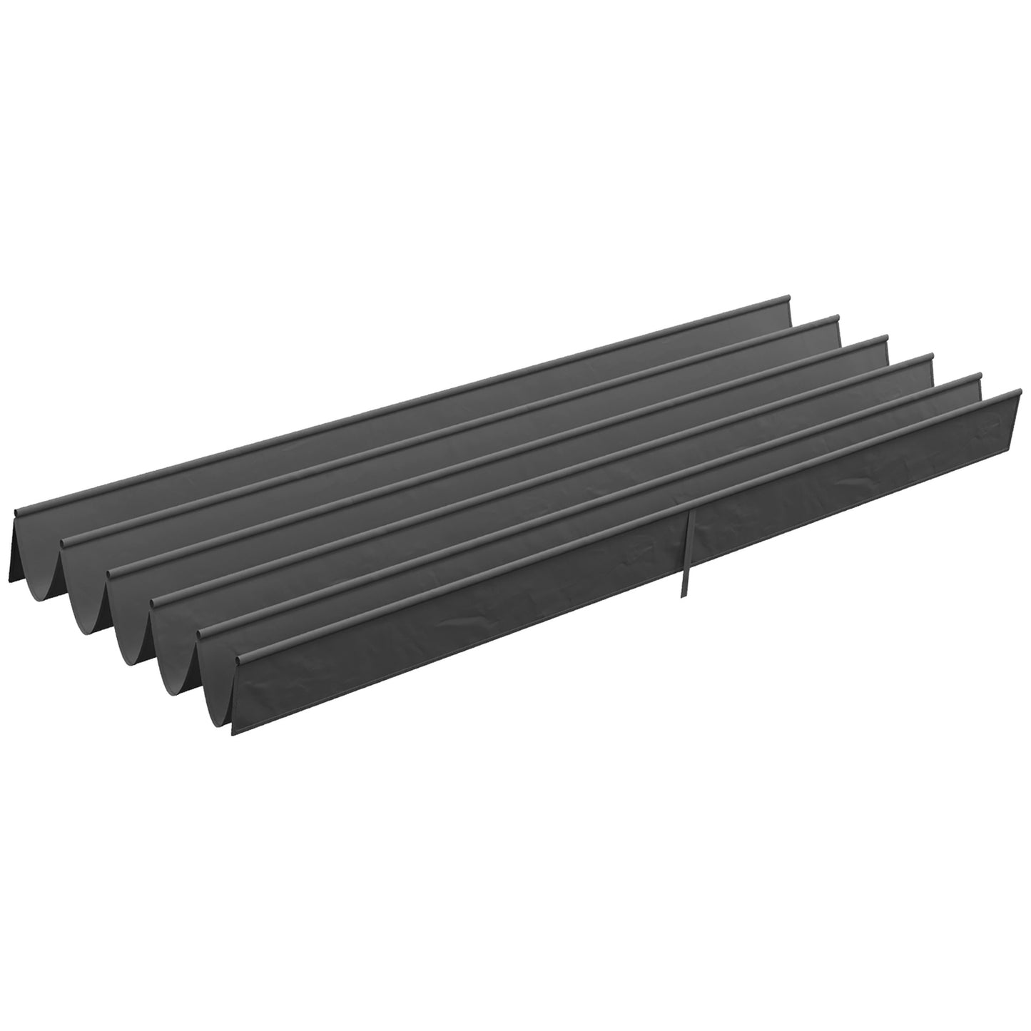 Pergola Replacement roof 3.5x2.5m, dark grey, with drainage