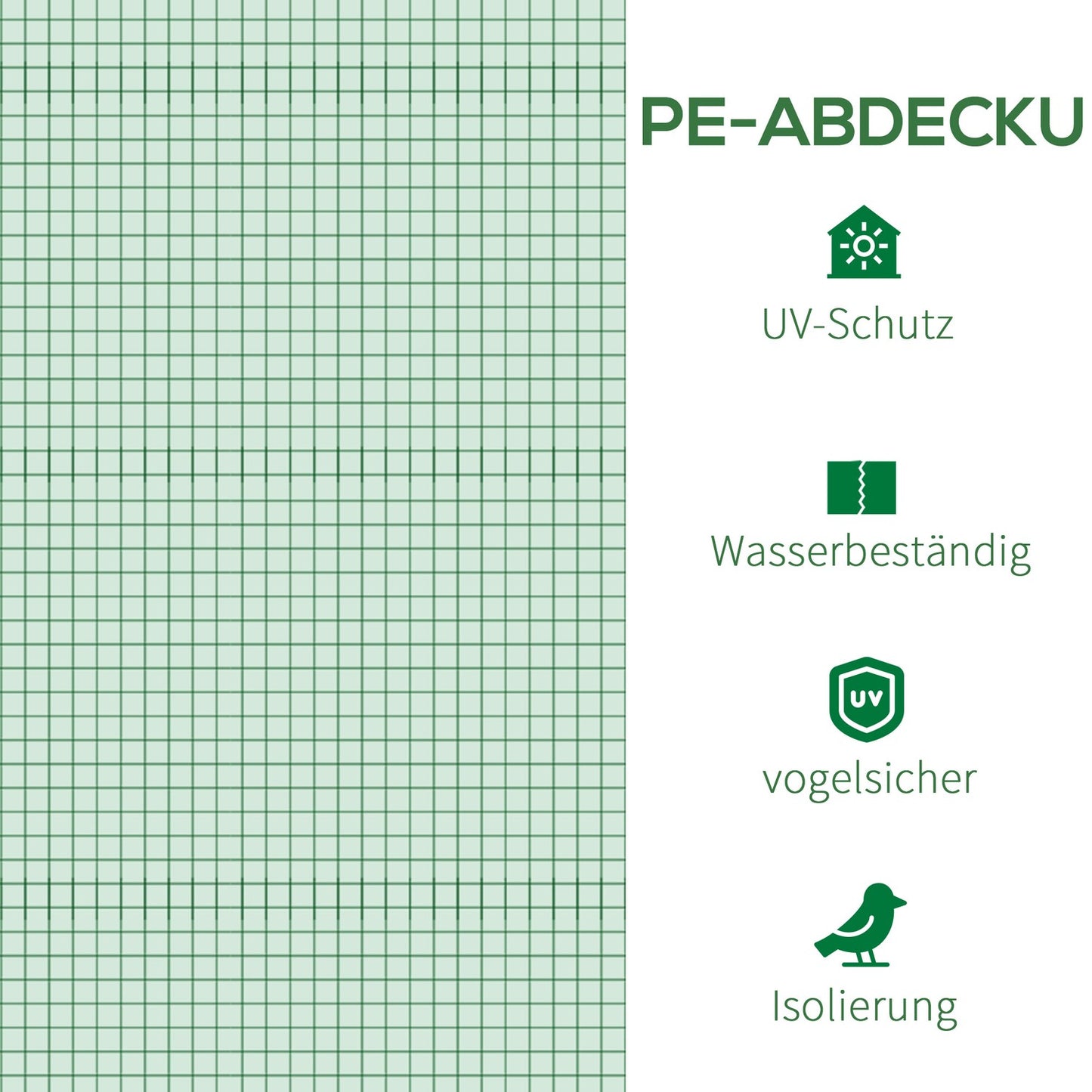 Greenhouse protection - Anti-UV Waterproof PE with roller door