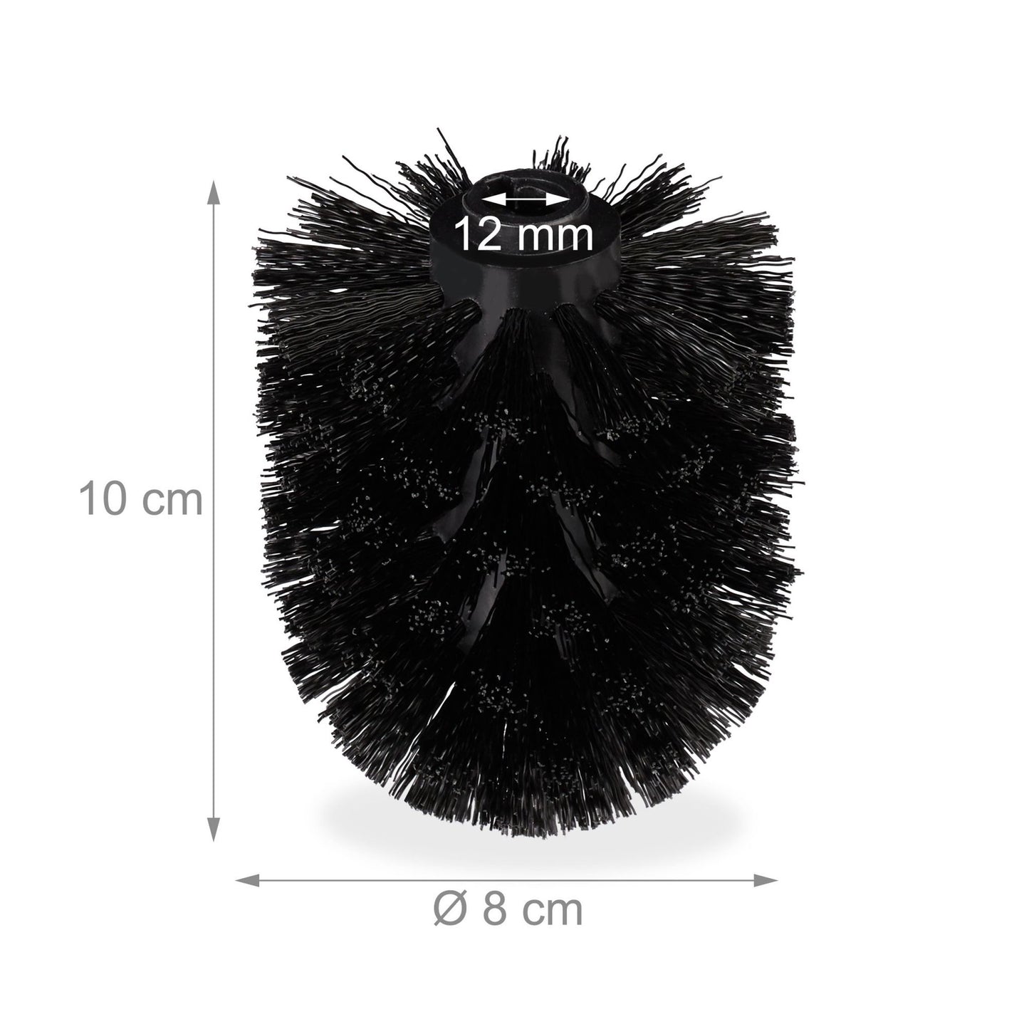 Replacement brush head for toilet brush Set of 9