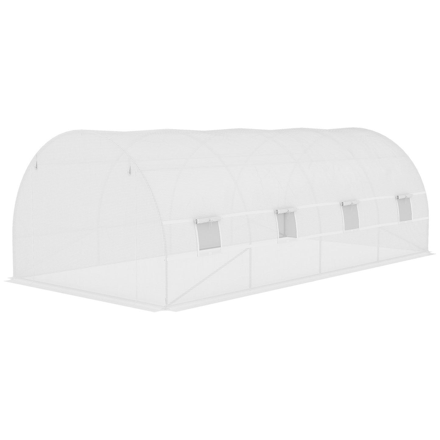 Greenhouse film - Tear-resistant, 600x300x200 cm, 12 windows