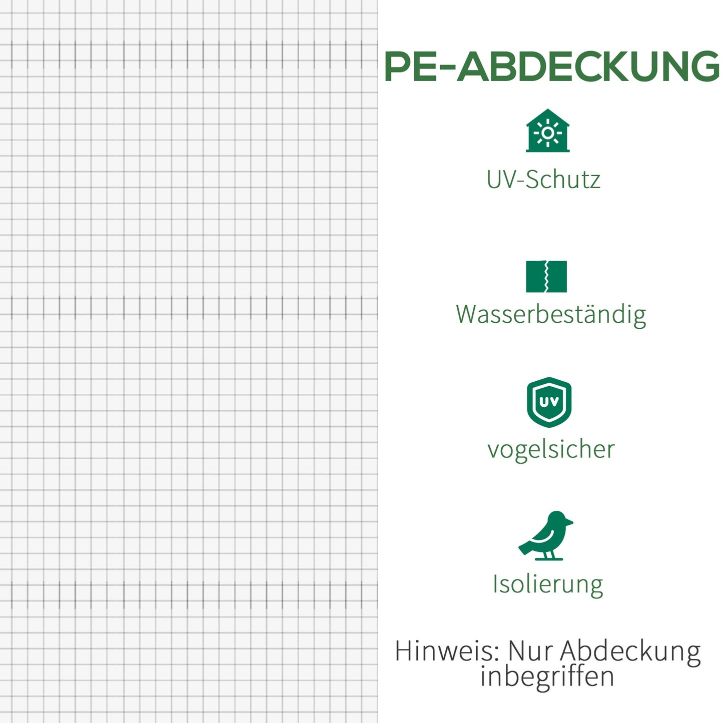 Greenhouse film - Tear-resistant, 600x300x200 cm, 12 windows