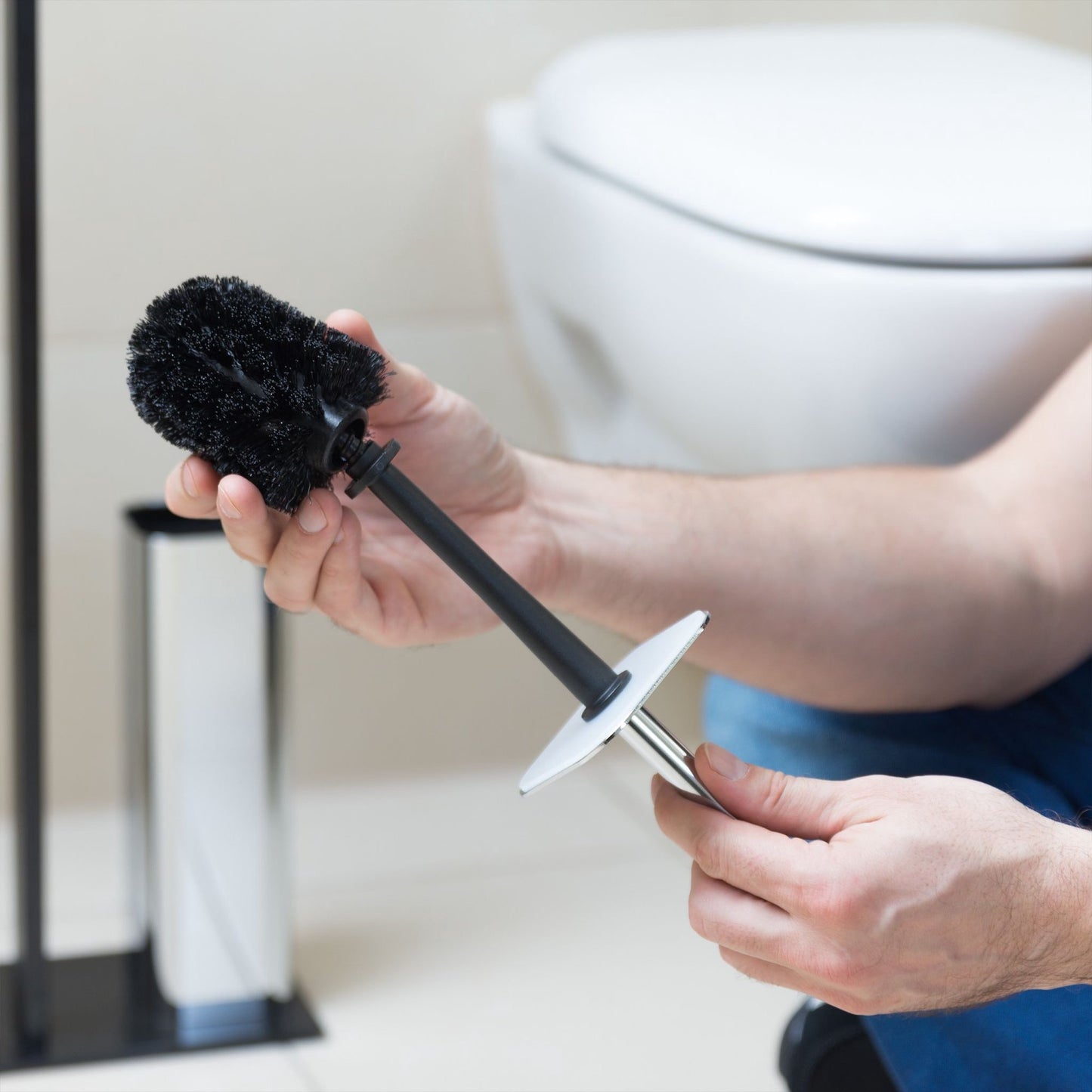 Replacement set for toilet brush head 9.5 mm D=8 cm