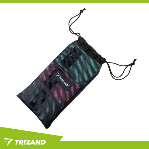 Resistance Bands Set, 3 Levels, Fabric, QR Workout Plan