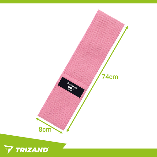 Resistance Bands Set, 3 Levels, Fabric, QR Workout Plan