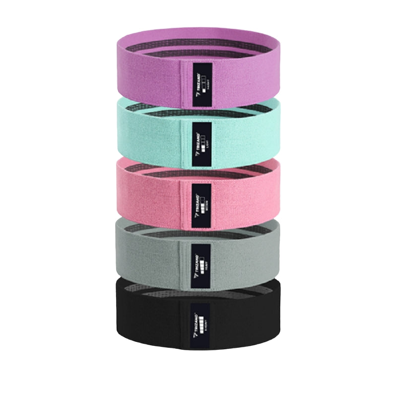 Resistance Bands Set, 5 Levels, Anti-Slip Fabric