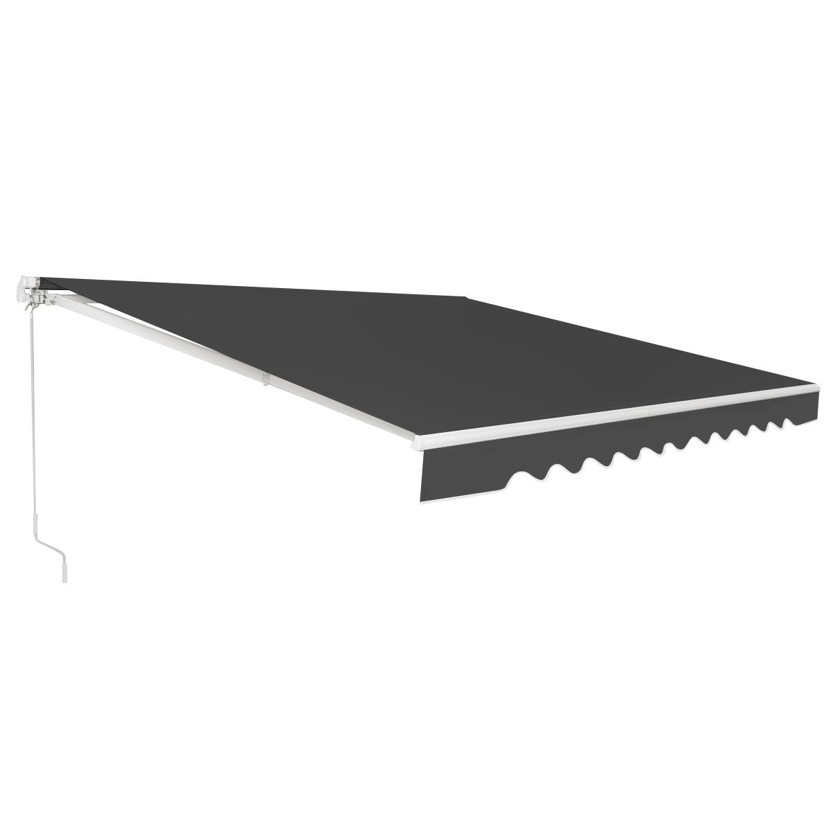 Retractable Awning, Aluminum, 3 x 2.5 m, Gray