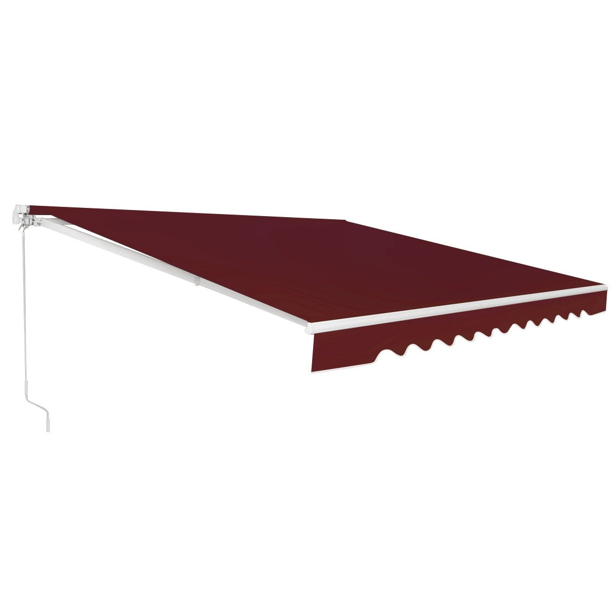 Retractable Balcony Awning, 400x250 cm, Wine Red