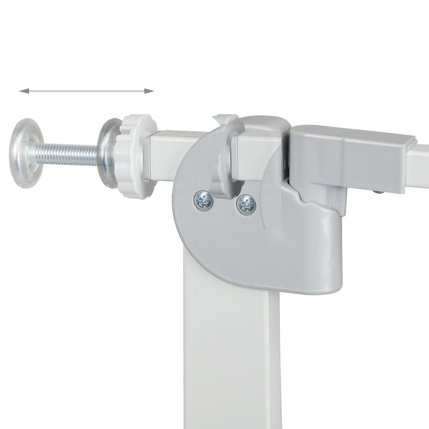 Retractable door guard without drilling