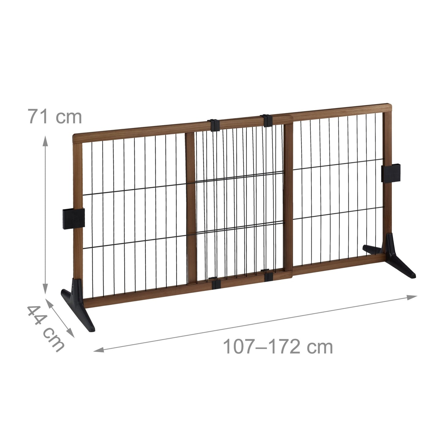 Retractable safety gate 71 cm high