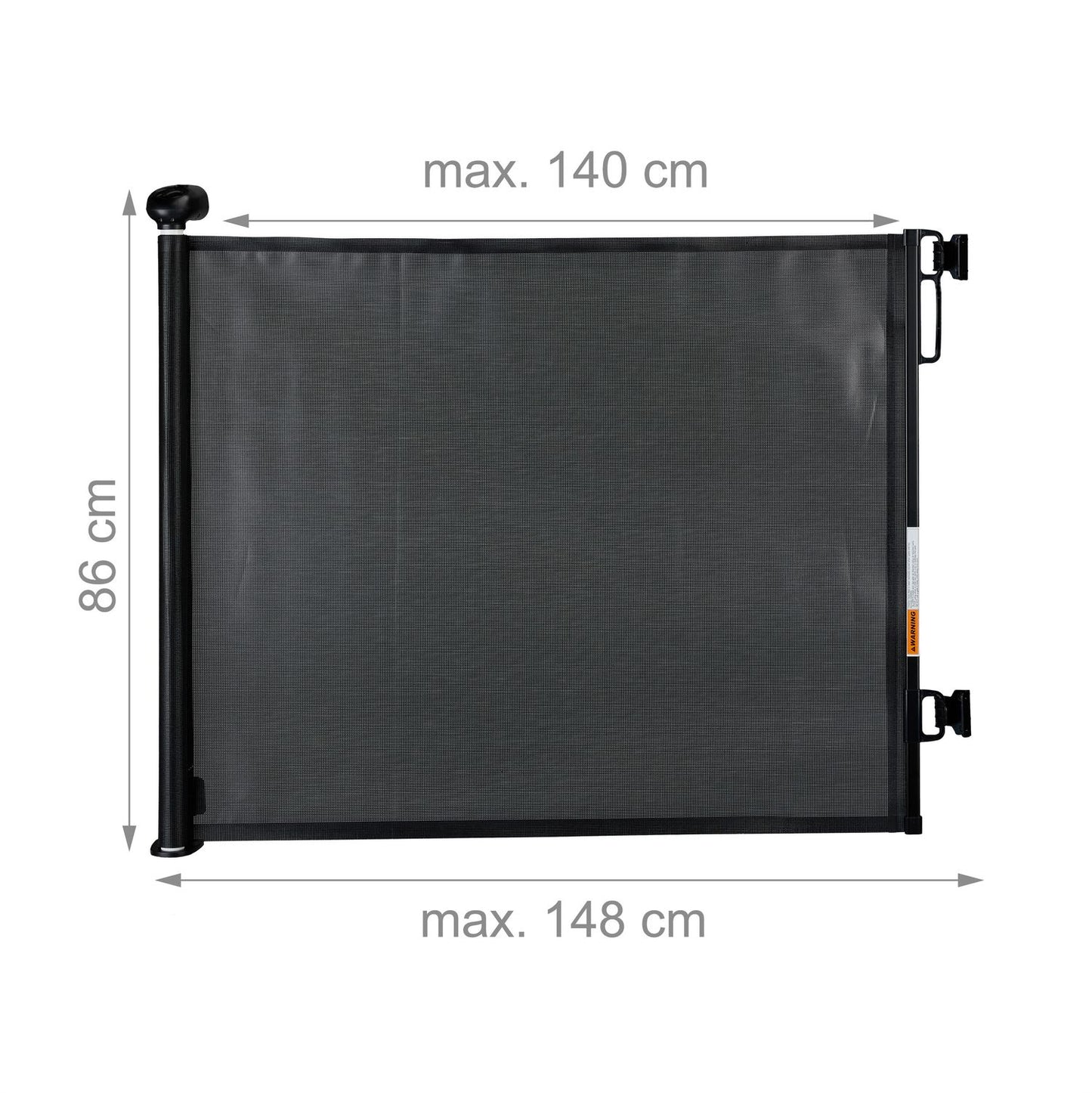 Retractable safety gate