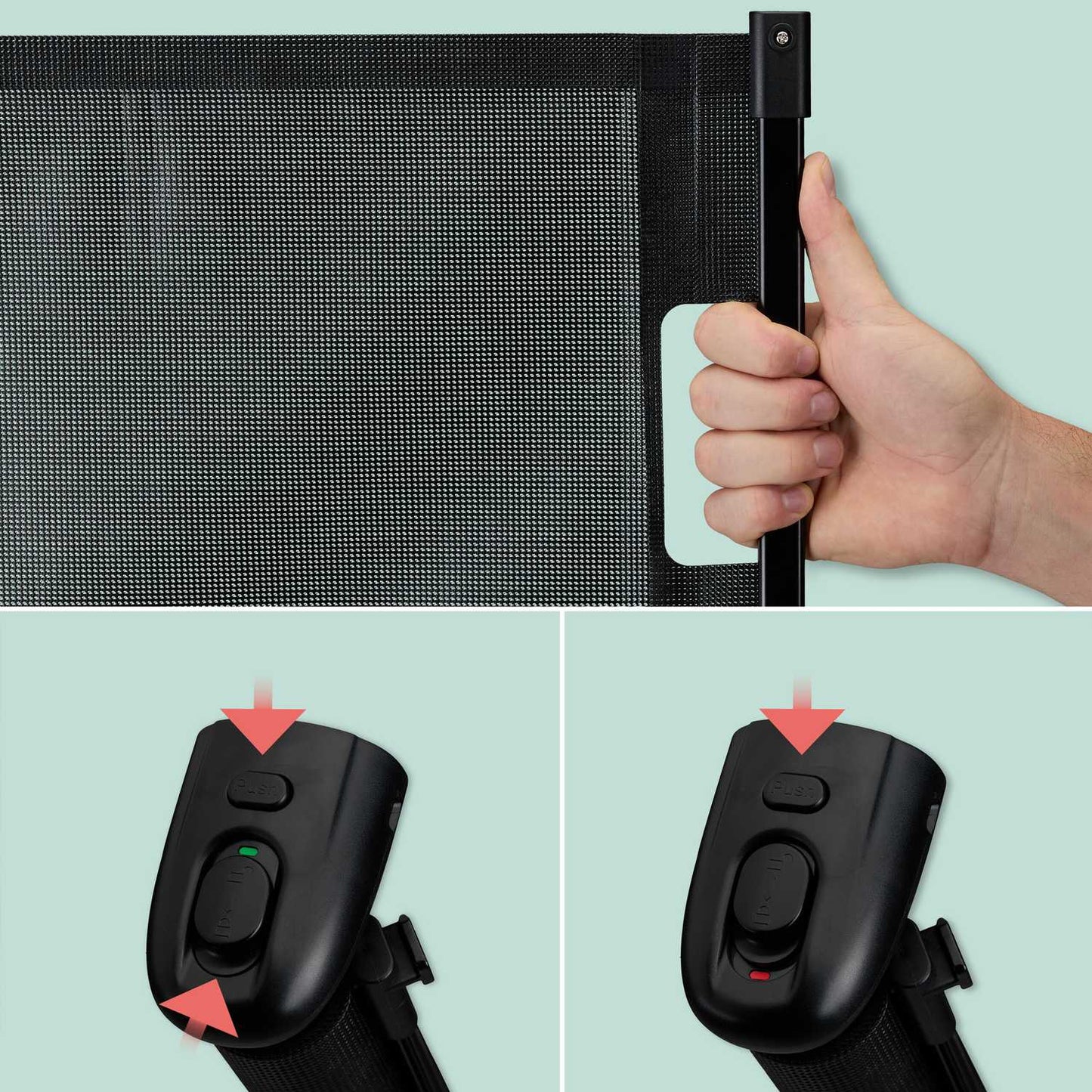 Retractable safety gate