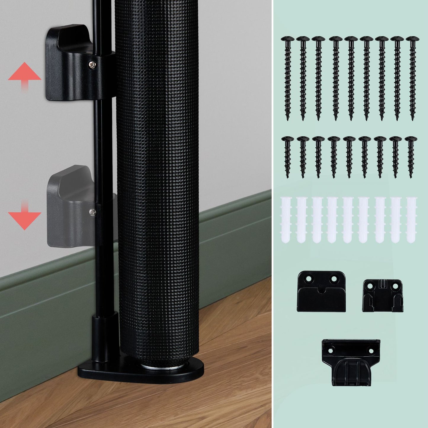 Retractable safety gate