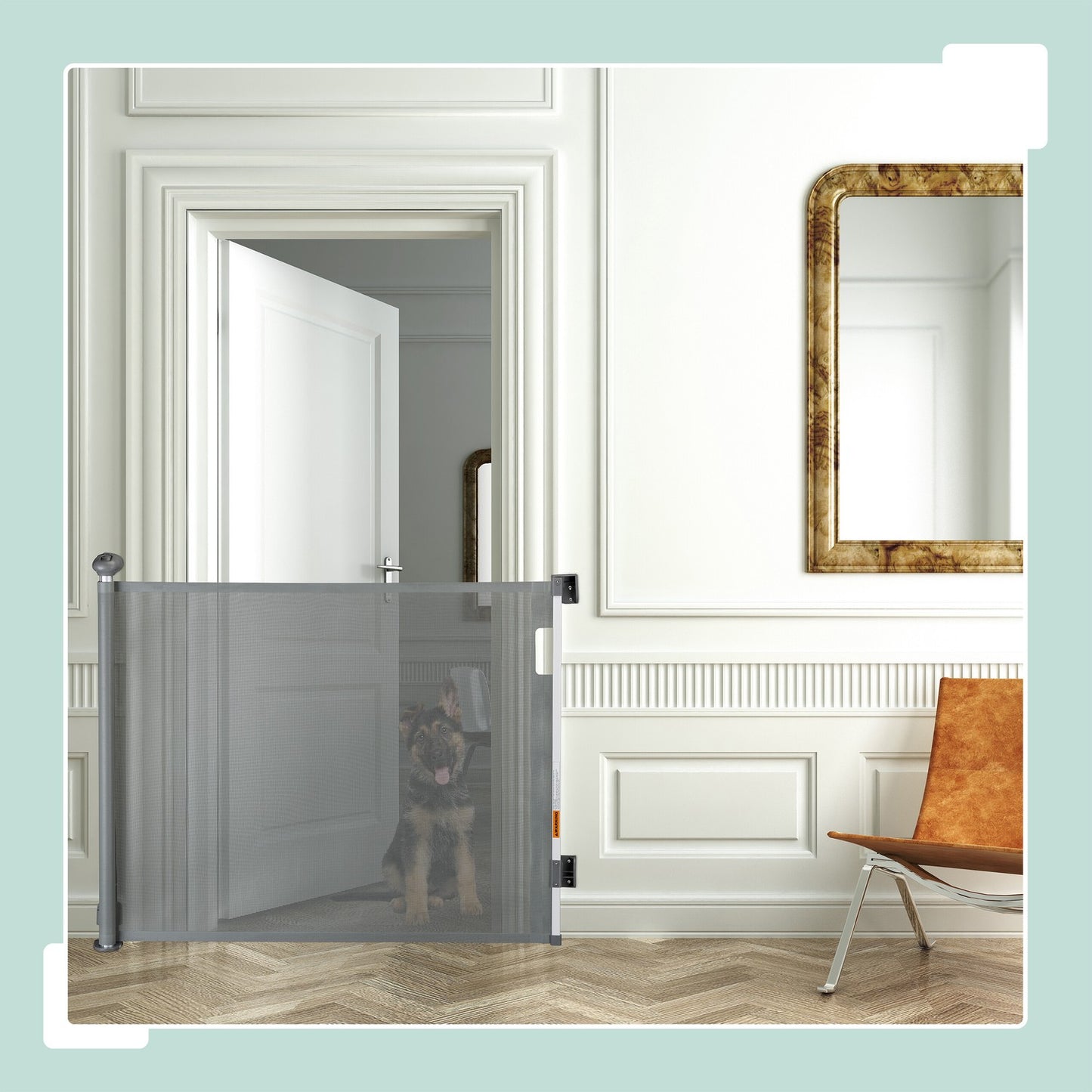 Retractable safety gate