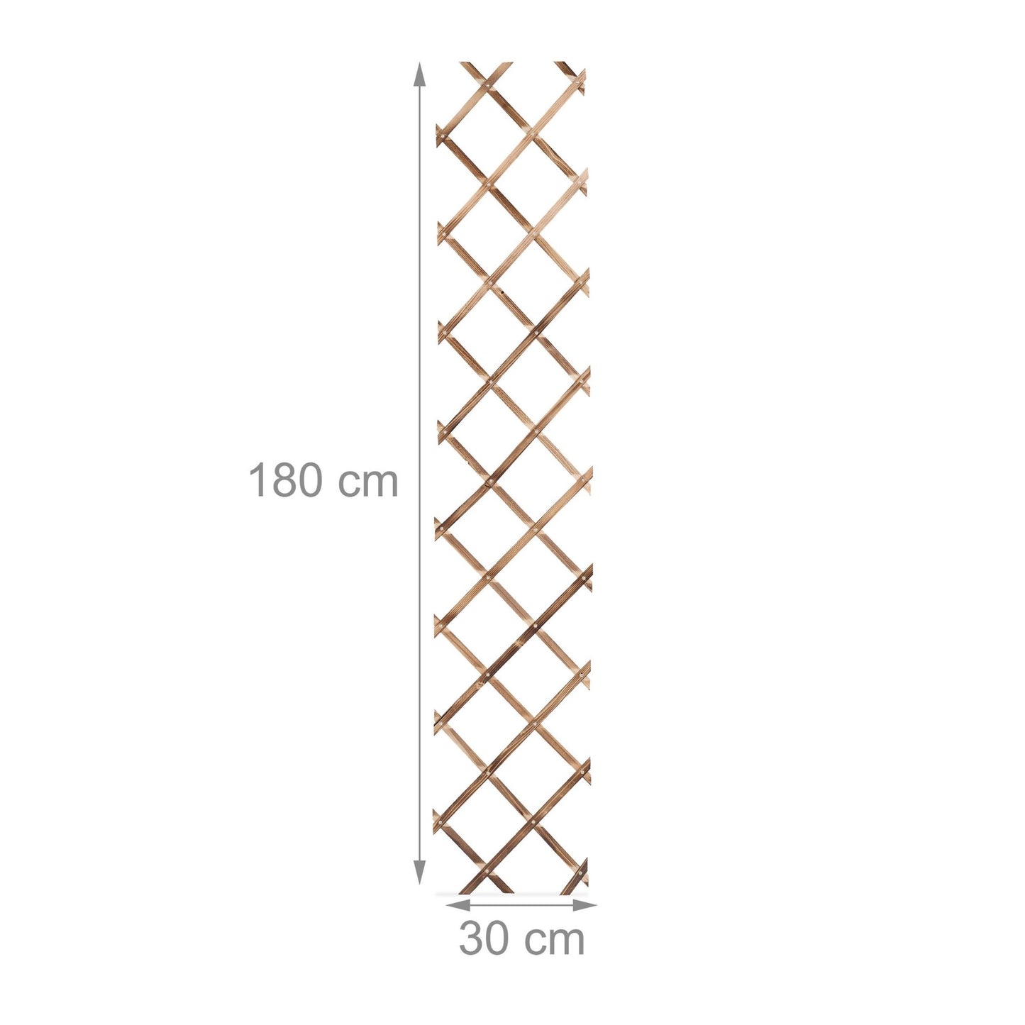 Retractable trellis in wood, set of 3