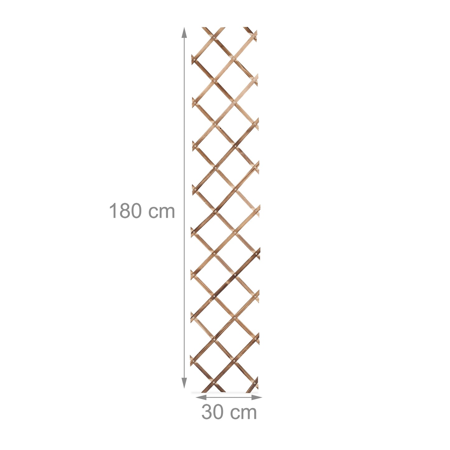 Retractable trellis in wood, set of 3