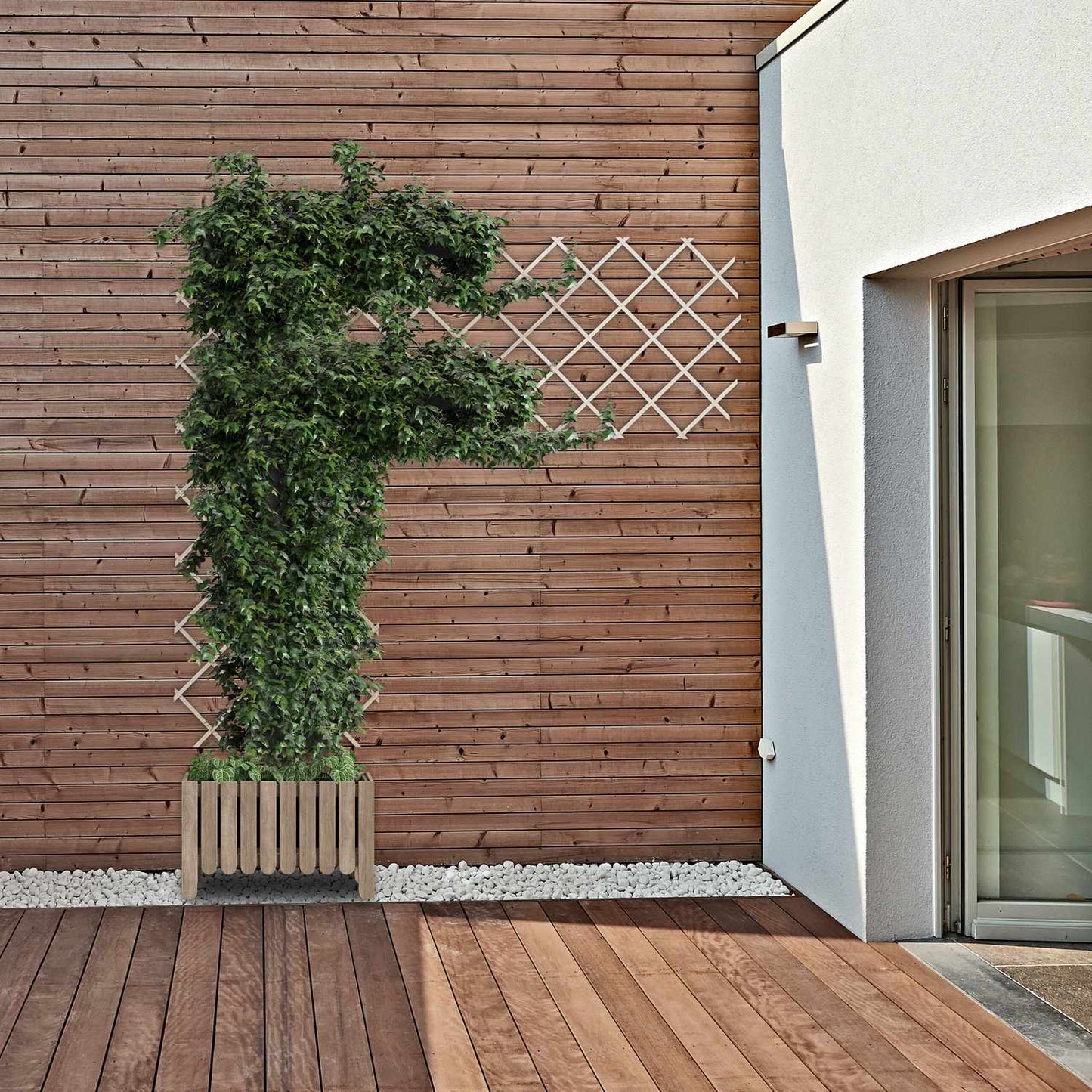 Retractable trellis set of 3