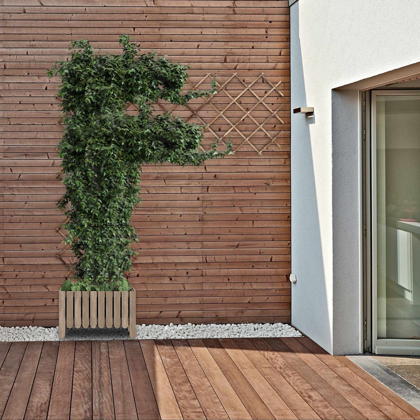 Retractable trellis set of 3