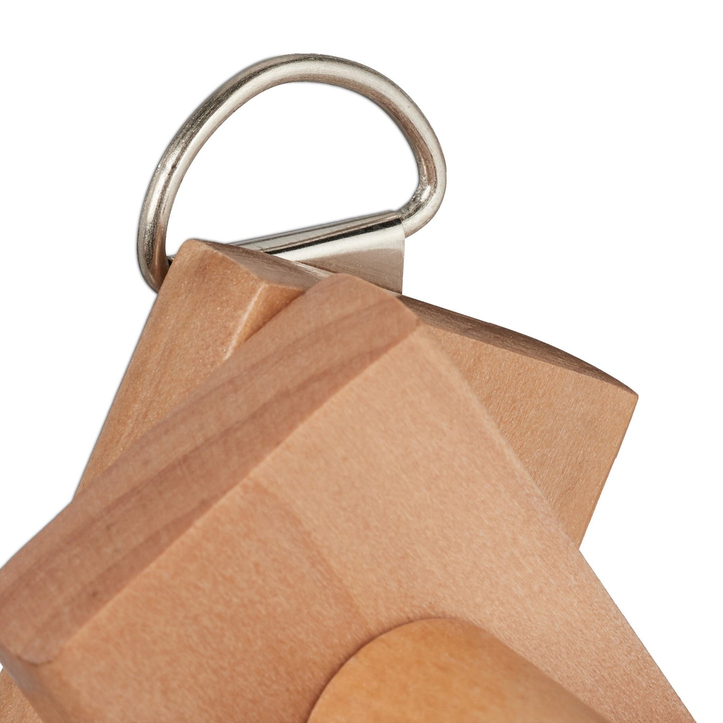 Retractable wall coat hanger in wood