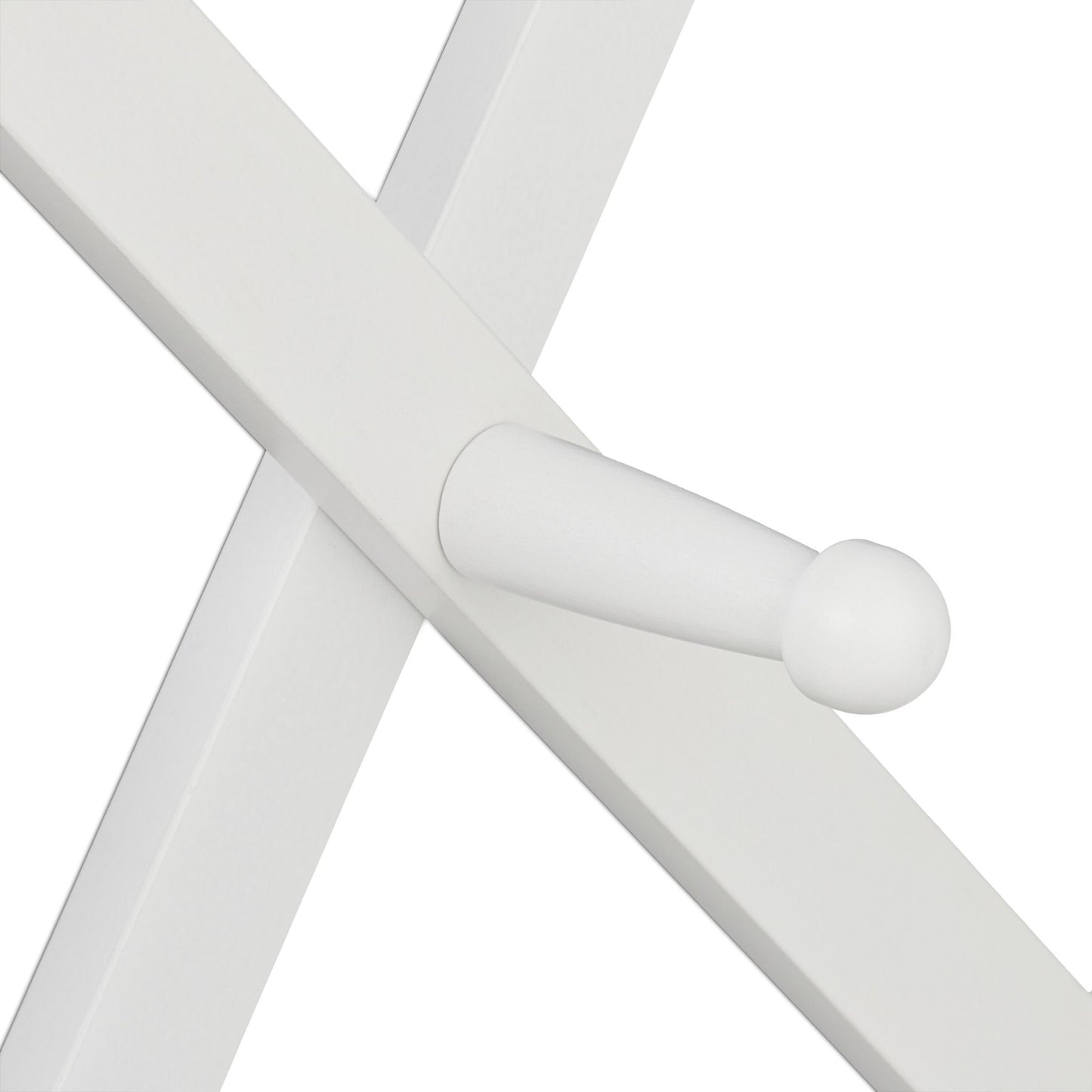 Retractable wall coat hanger in wood