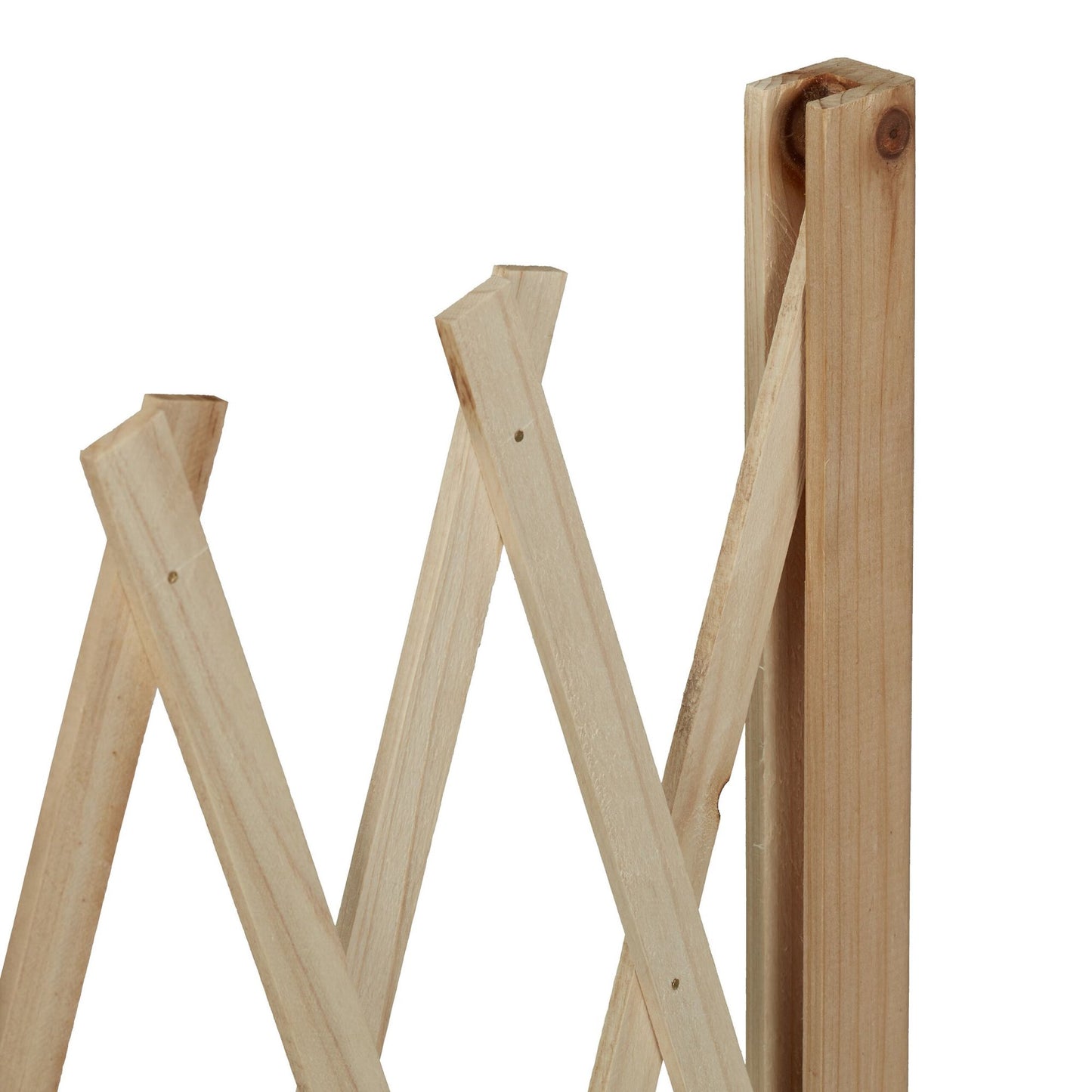 Retractable wooden trellis