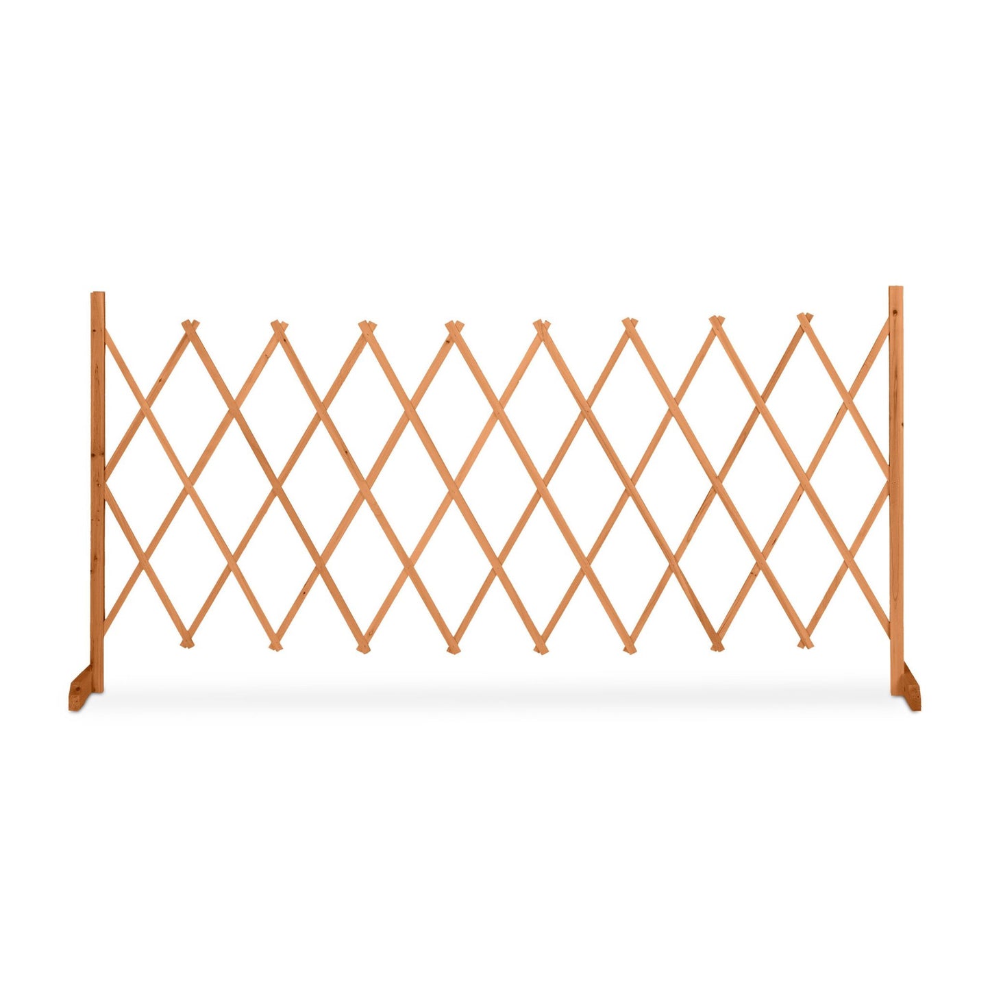Retractable wooden trellis