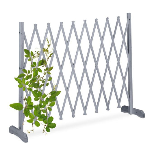 Retractable wooden trellis