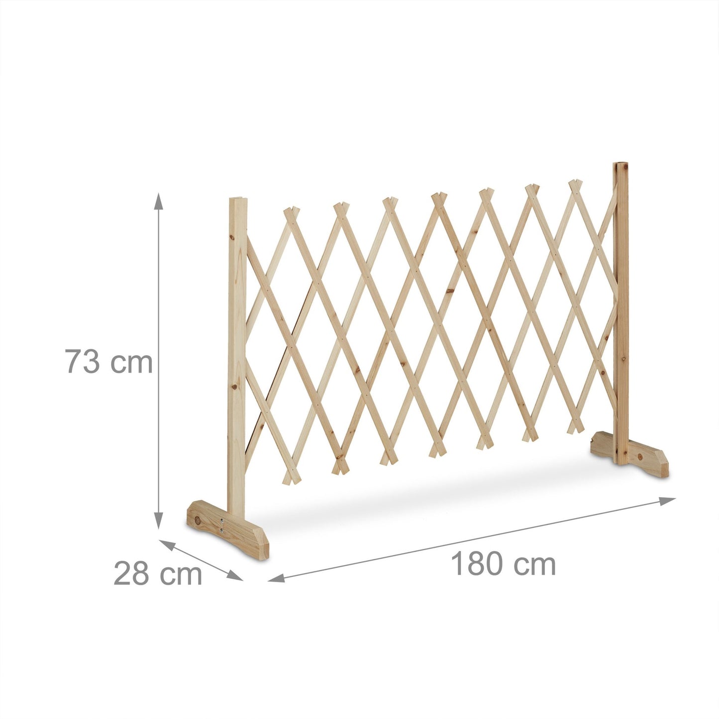 Retractable wooden trellis