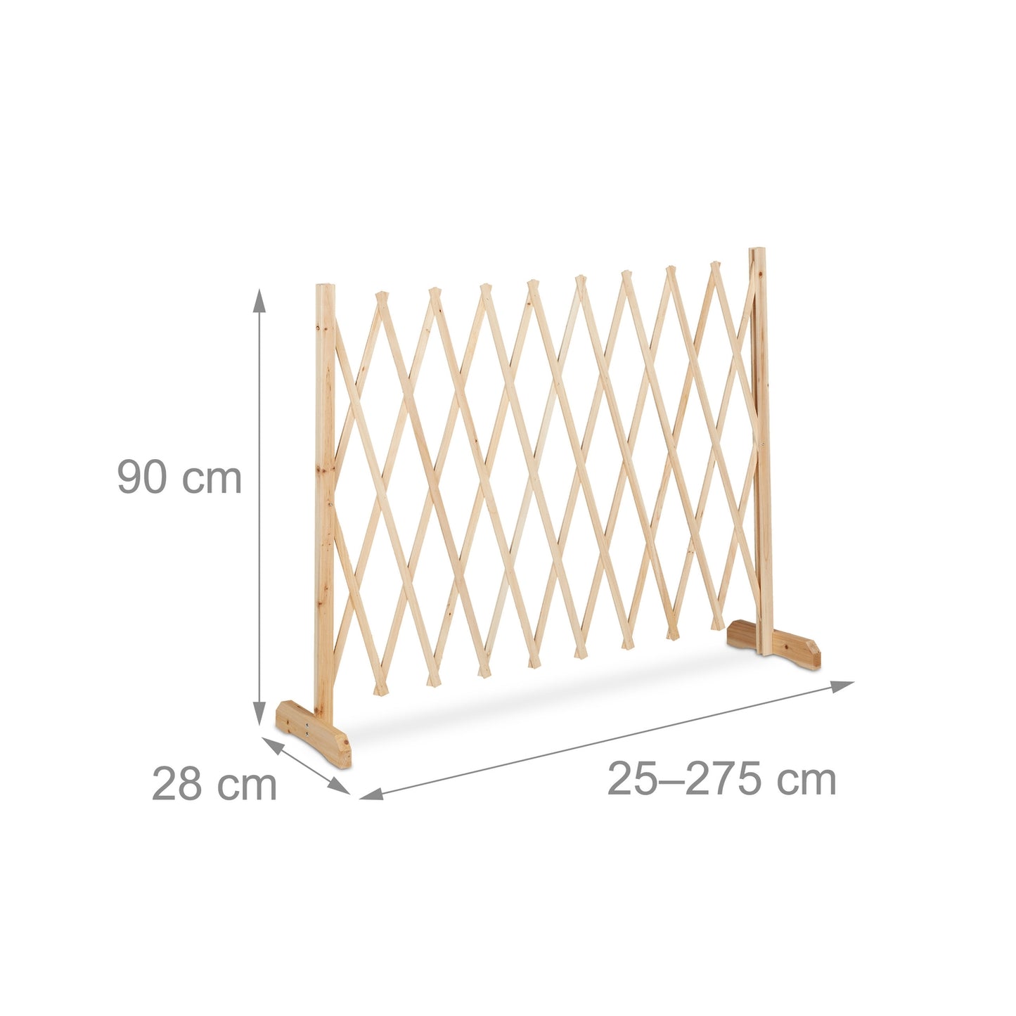 Retractable wooden trellis