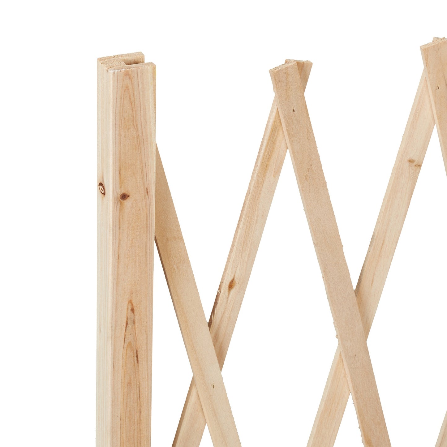 Retractable wooden trellis