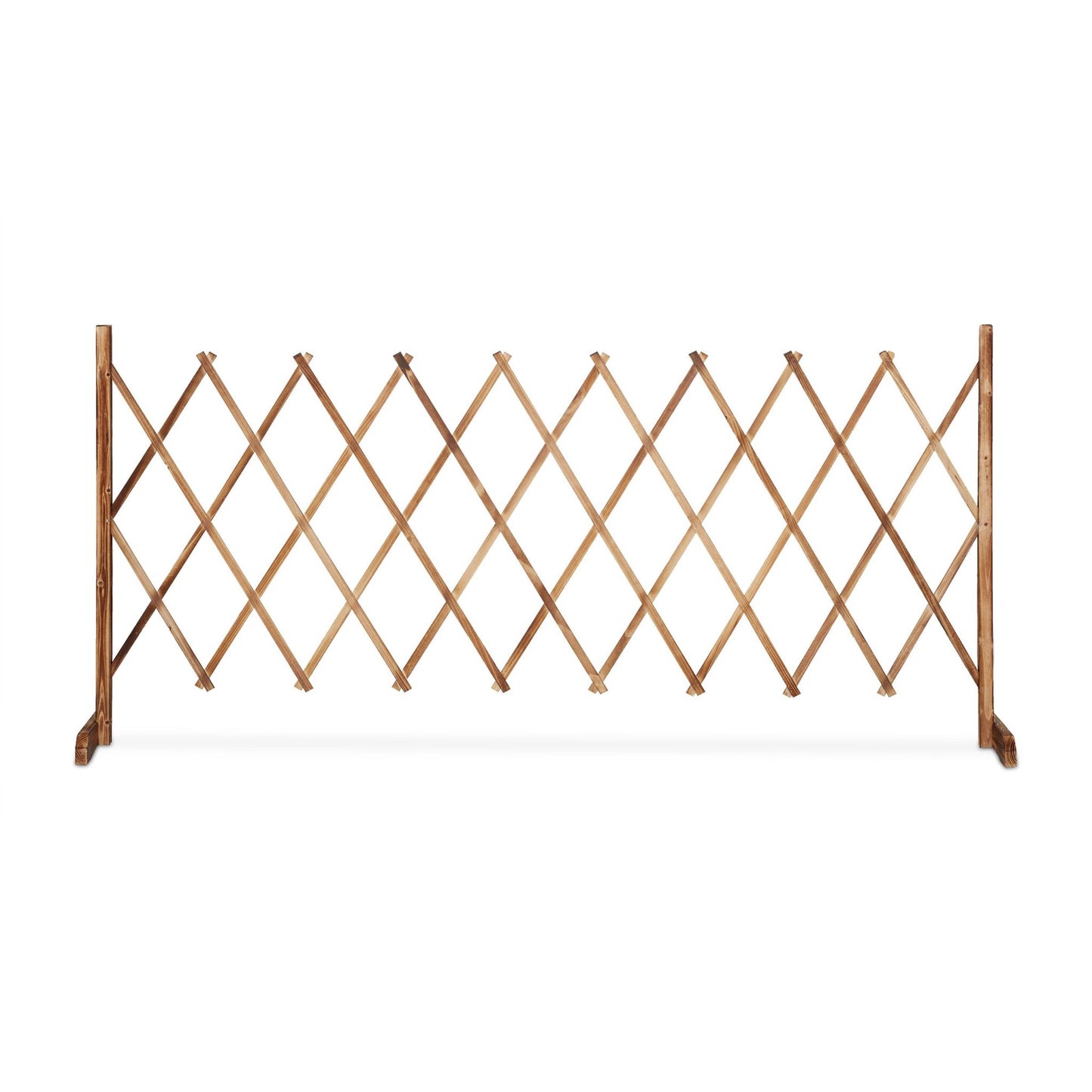 Retractable wooden trellis