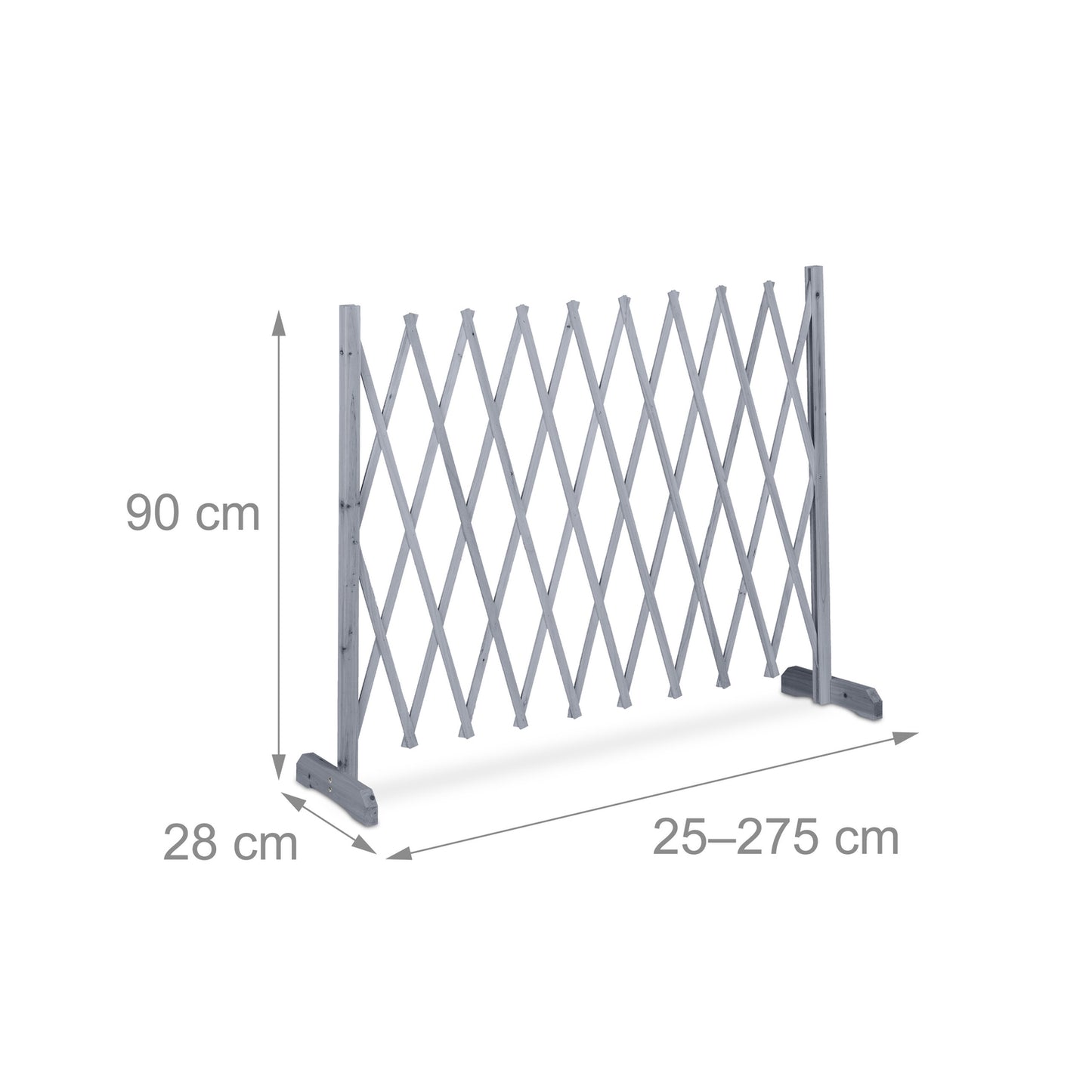 Retractable wooden trellis