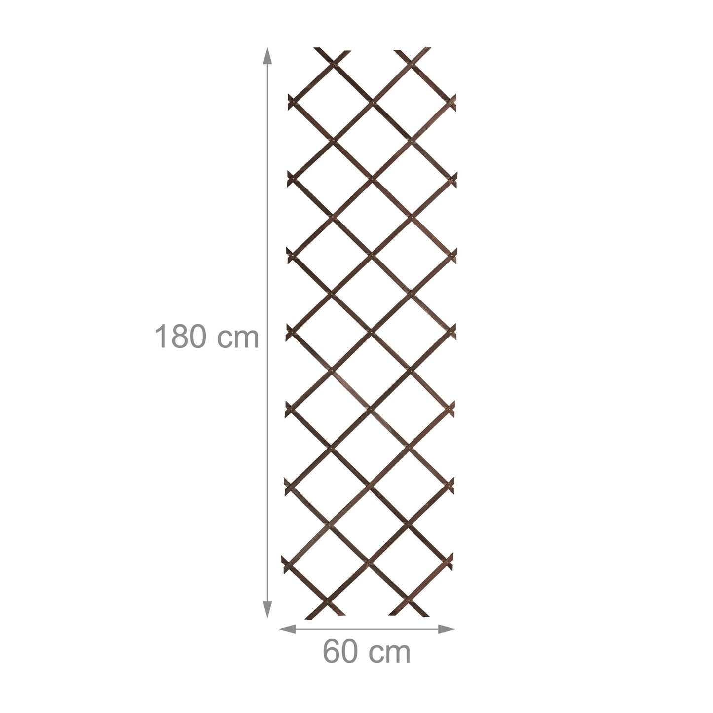 Retractable wooden trellis set of 3