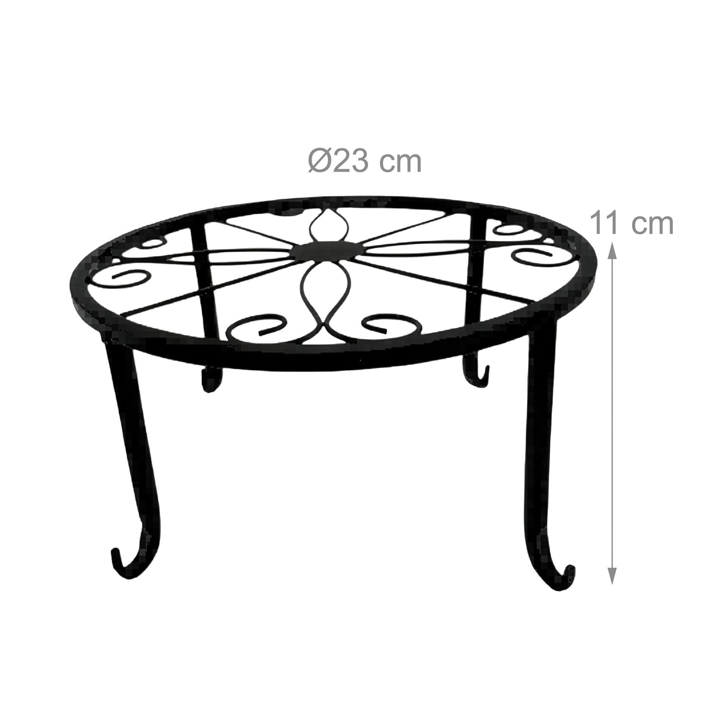 Retro Iron Plant Stands, Set of 2, Indoor/Outdoor