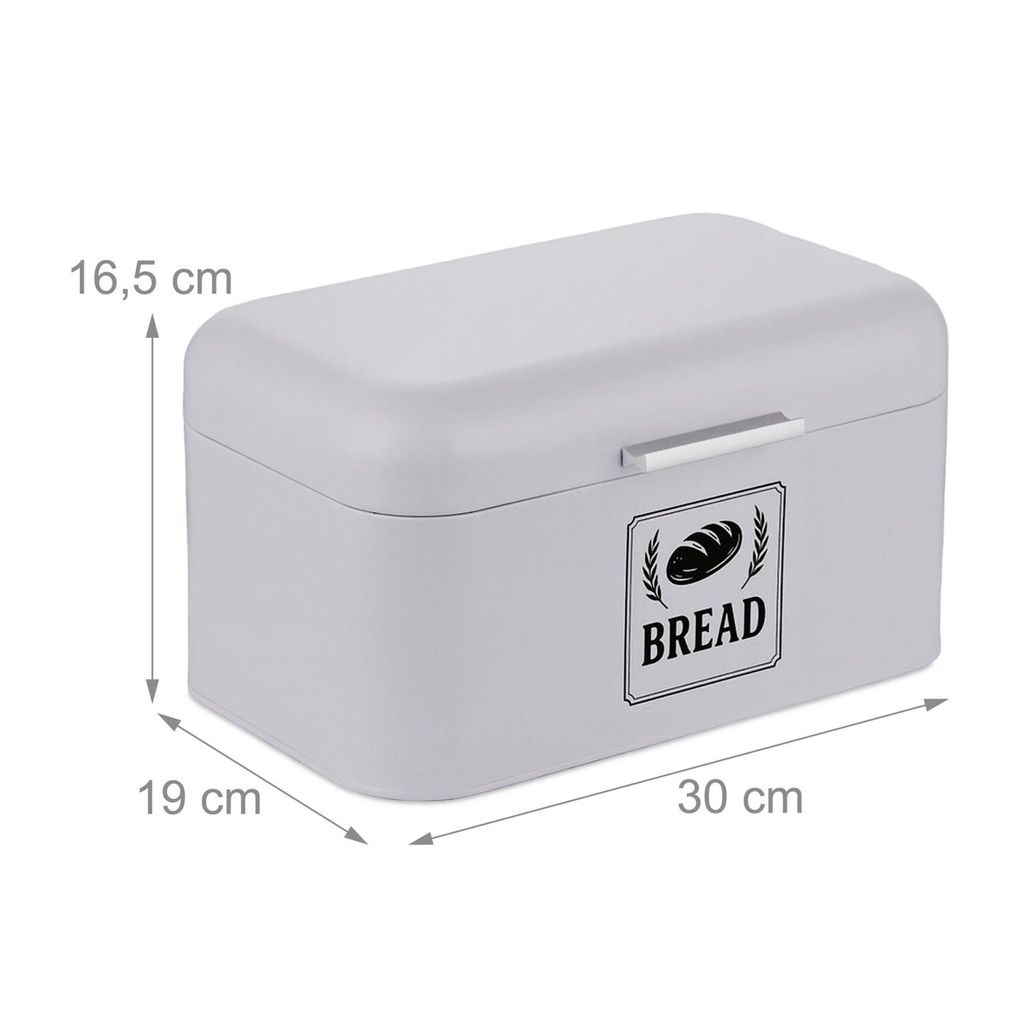 Retro Metal Bread Box with Lid – Compact Storage