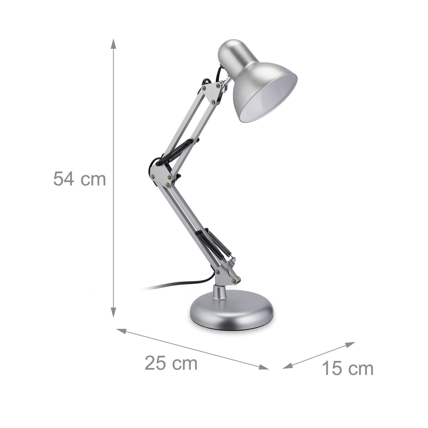 Retro desk lamp silver