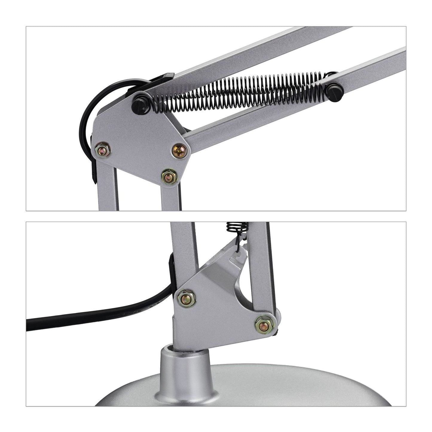 Retro desk lamp silver