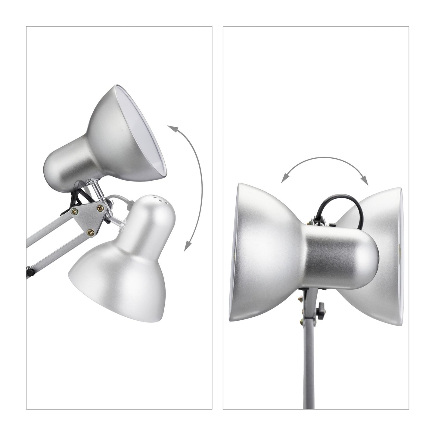 Retro desk lamp silver