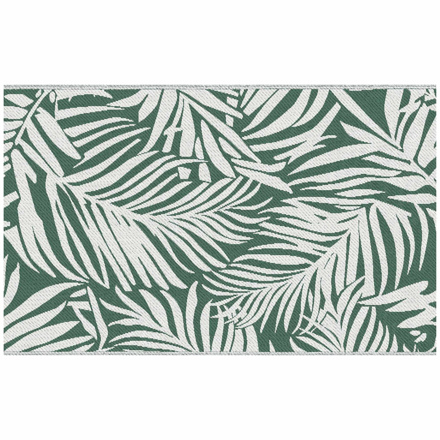 Reversible Outdoor Rug, Waterproof, 152x243 cm, Green