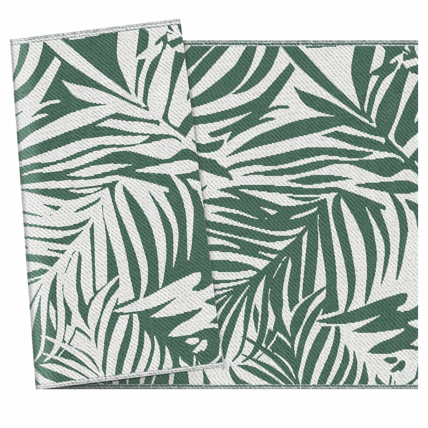 Reversible Outdoor Rug, Waterproof, 152x243 cm, Green
