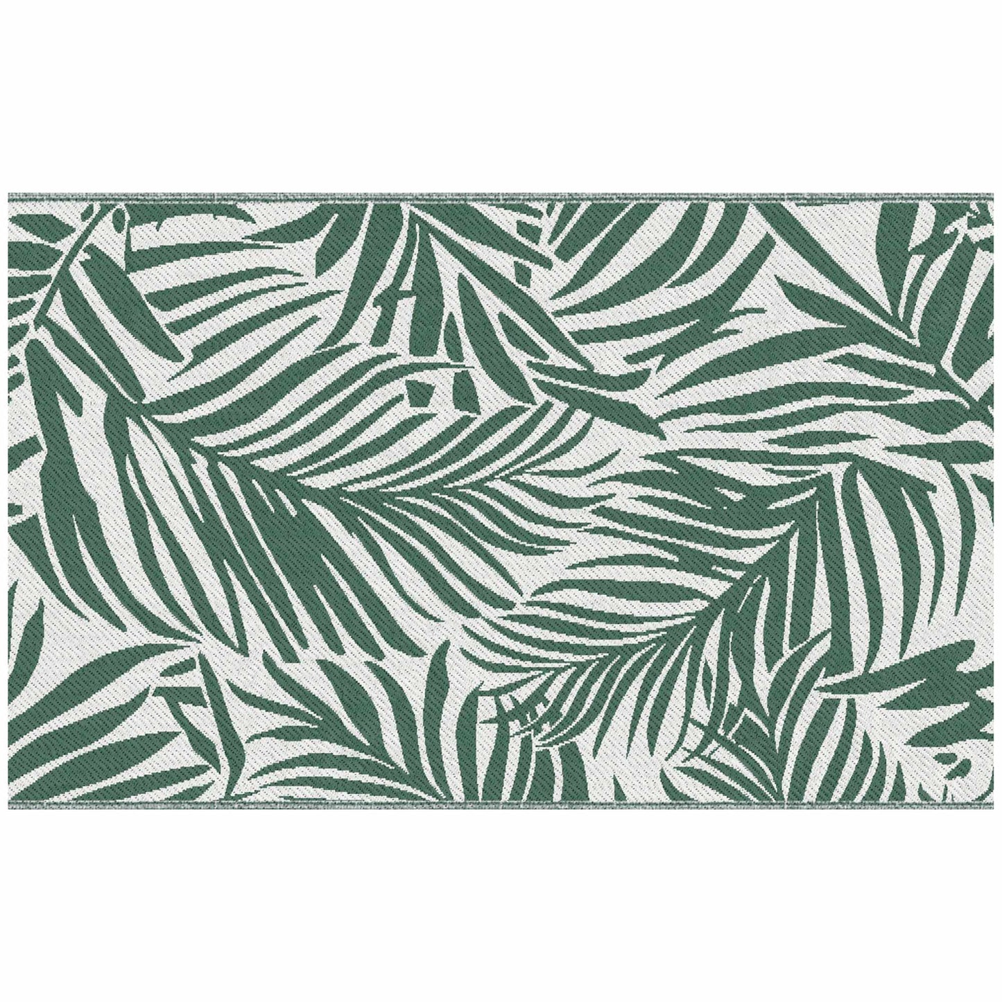 Reversible Outdoor Rug, Waterproof, 152x243 cm, Green