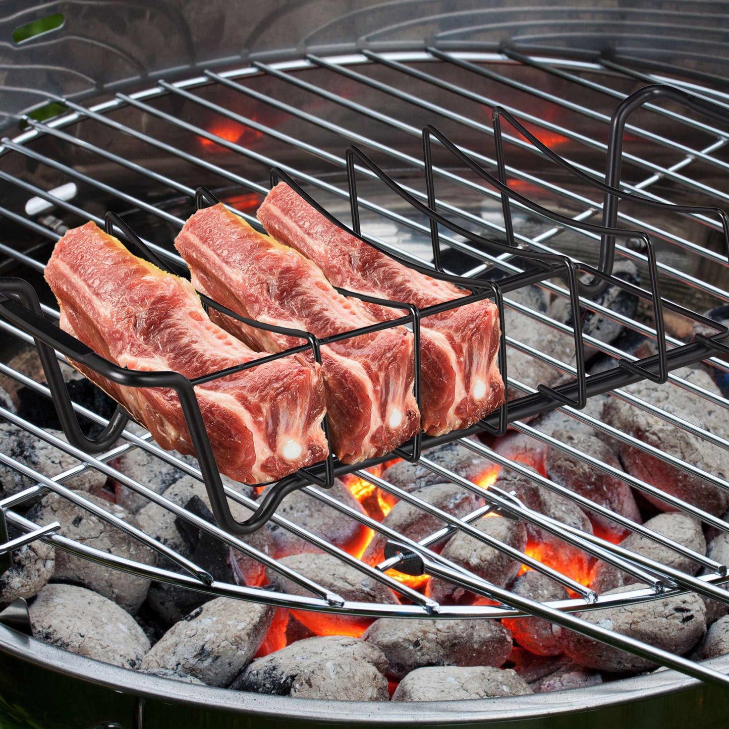 Rib holder for the grill