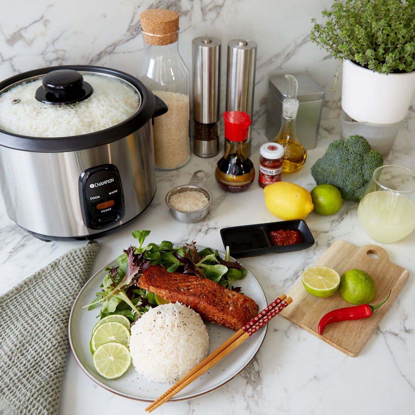 Rice cooker Ceramic 1.5L 500W RK500 Stainless