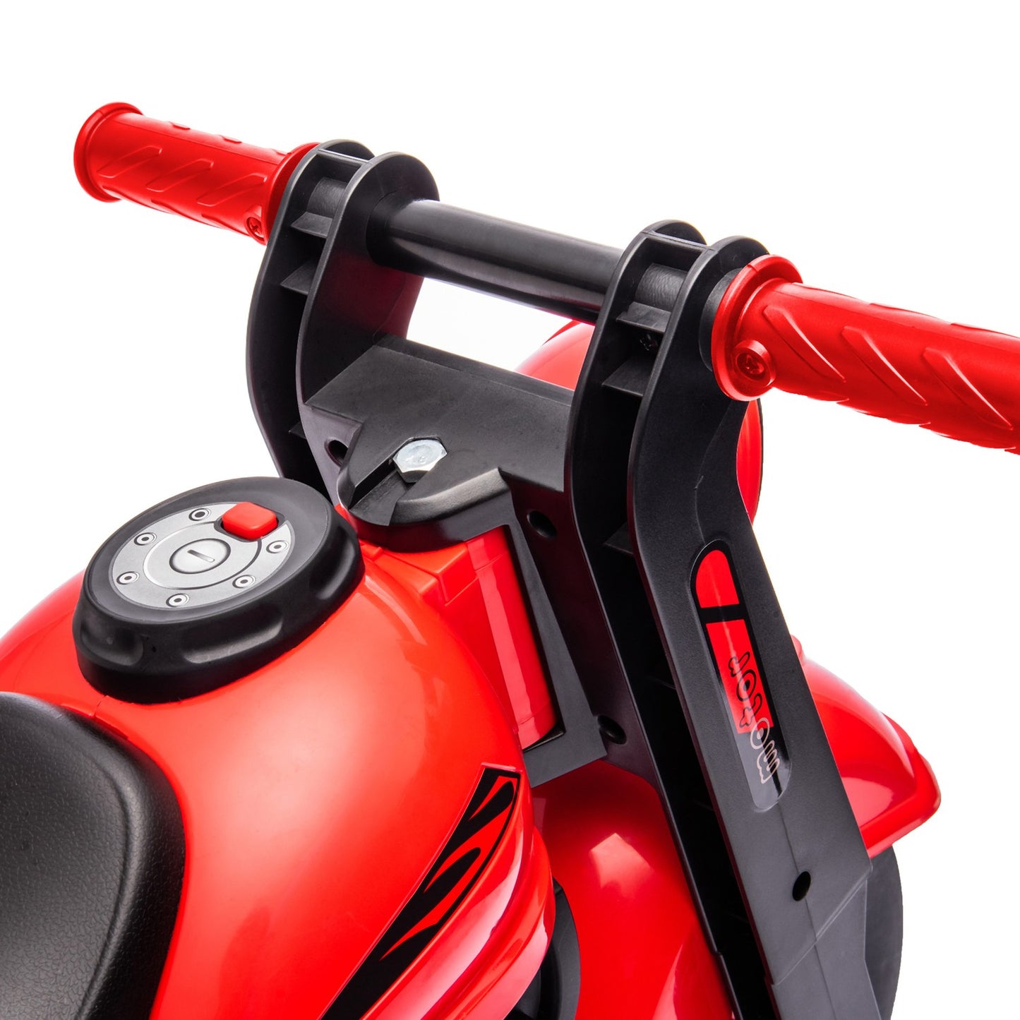 Red ride-on car for children 2-5 years, music and bubble function