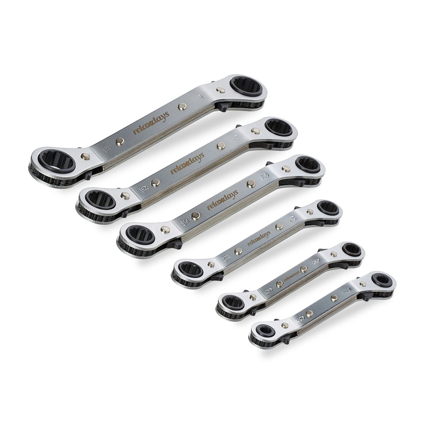 Ring lock wrench set 6 parts