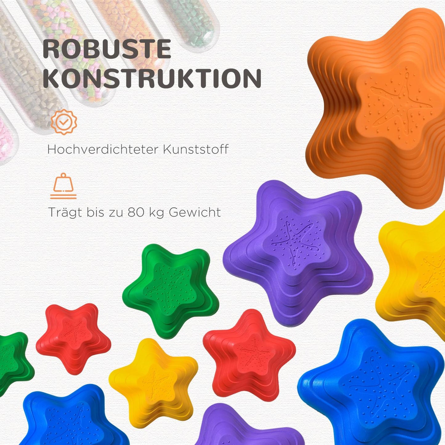 River Stones Set for toddlers, non-slip, up to 80 kg capacity