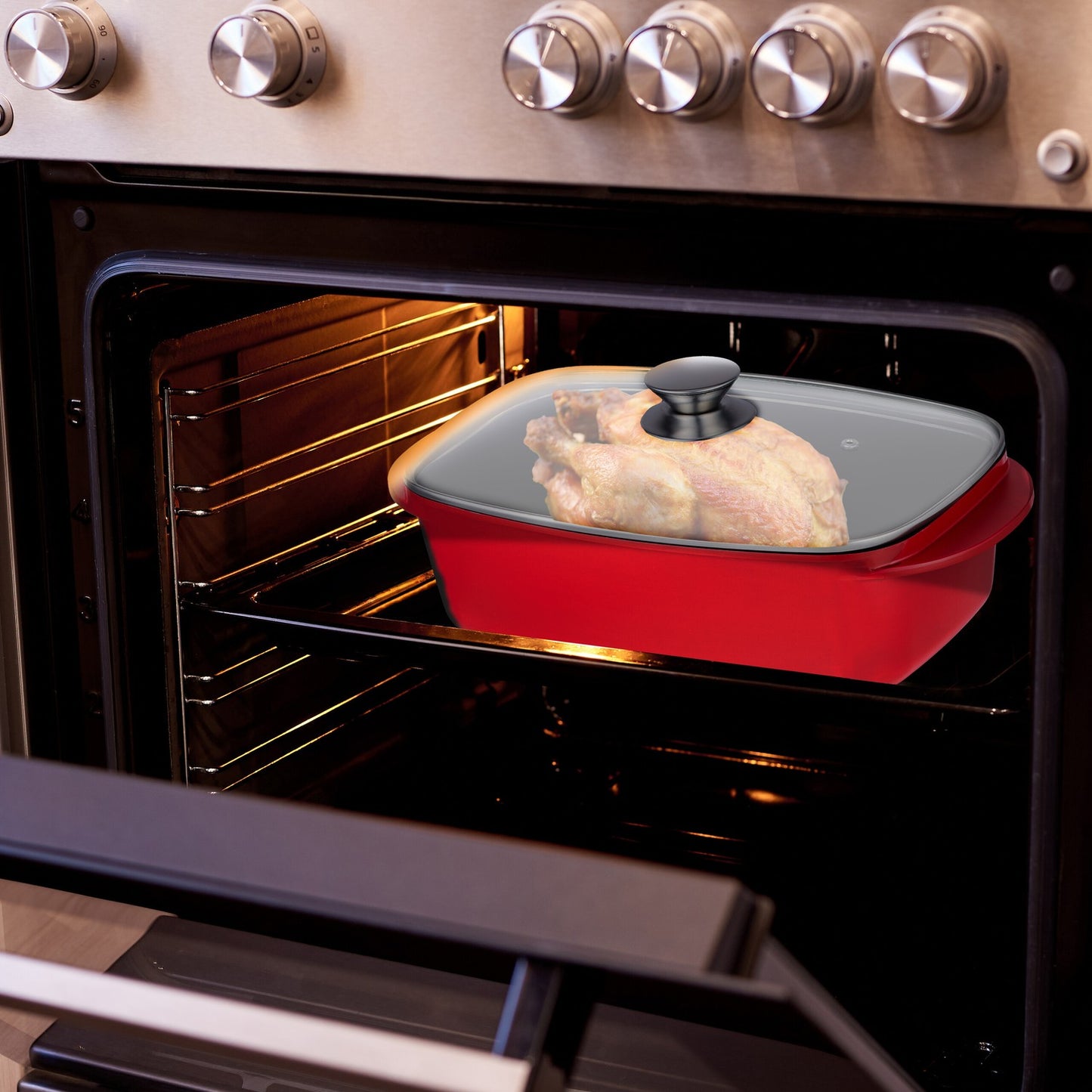 Roaster with lid