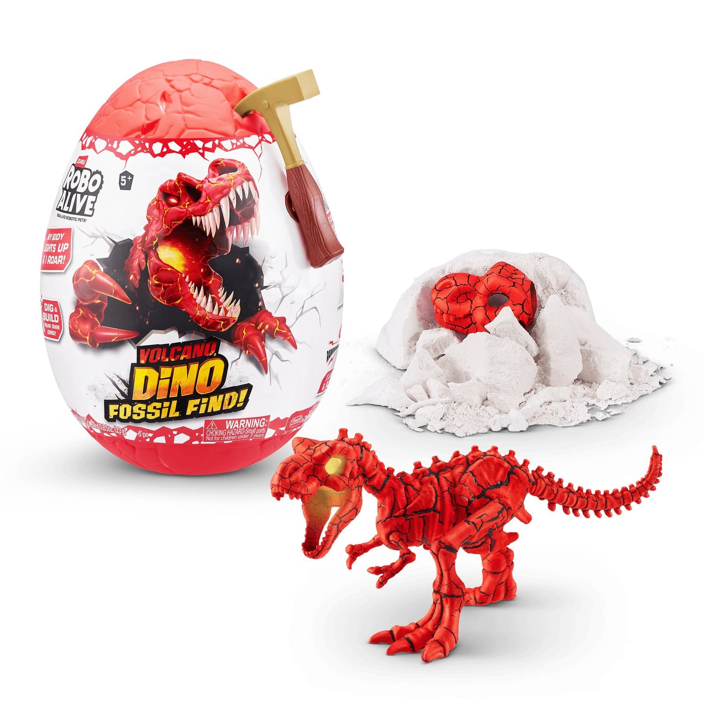 Roboalive Interactive Toy Dino Fossil Find Surprise Egg