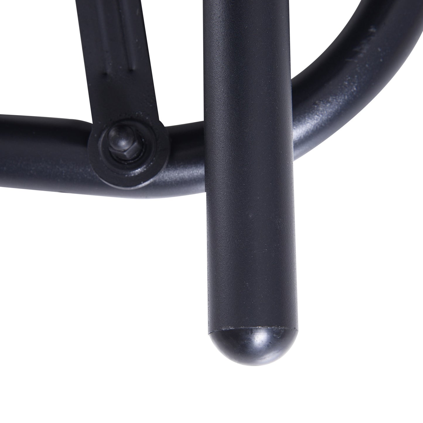 Black Metal Garden Swing - 2-seater, 120 x 70 x 88 cm