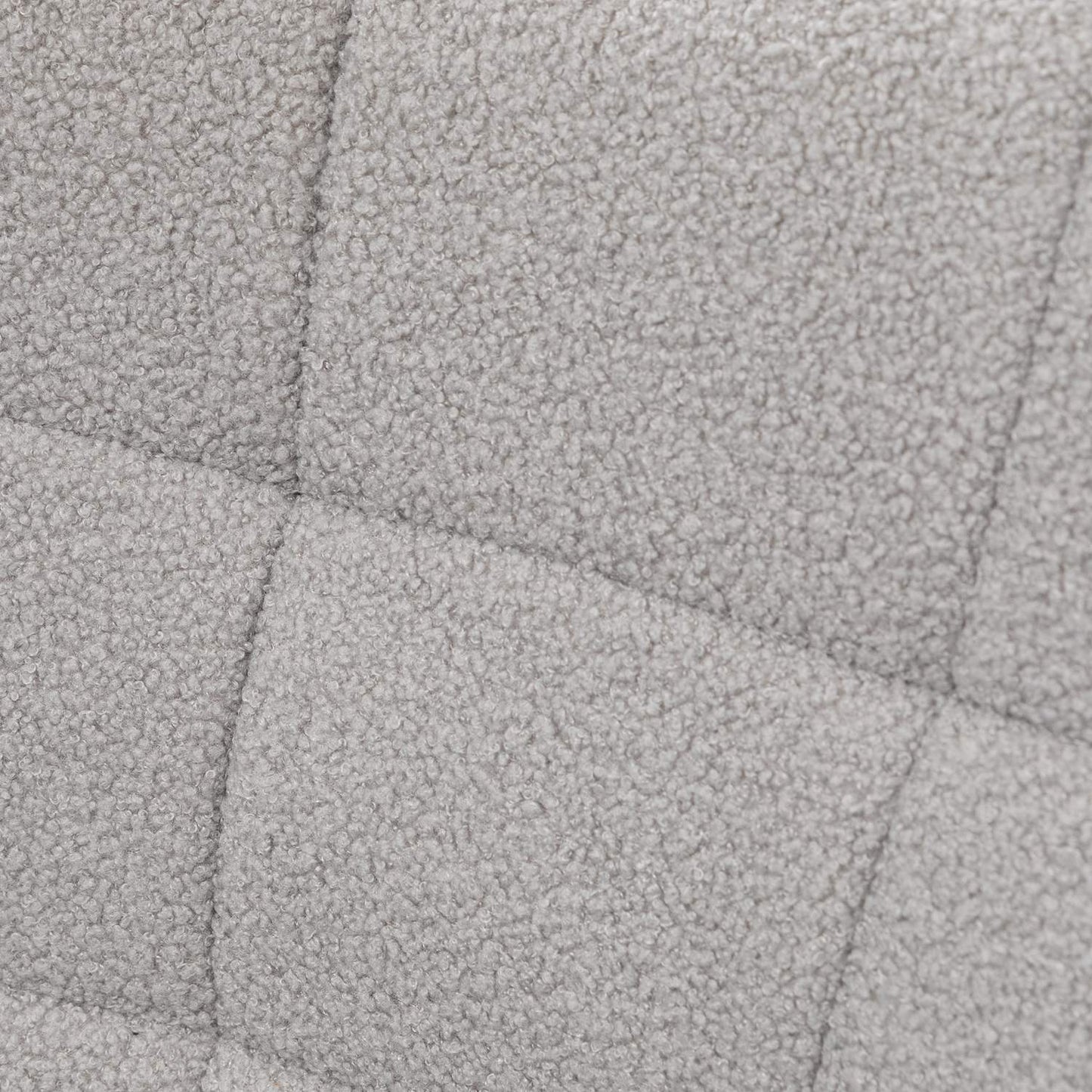 Light gray Berber fleece armchair, 120 kg capacity