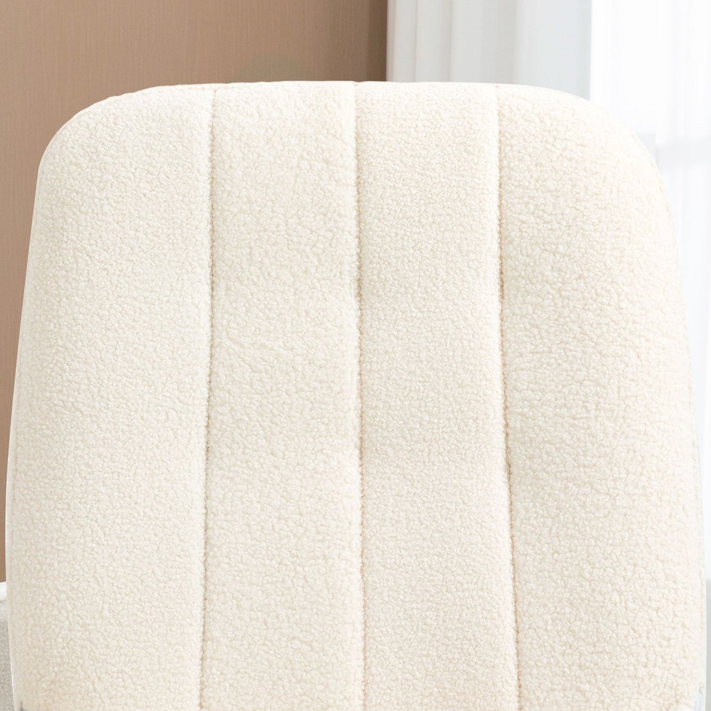 Rocking Chair With Sherpa Fleece, For Bedroom